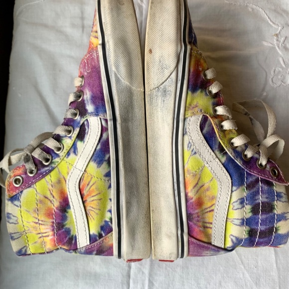 Tie Dye Skate HI’s Vans Men’s or Women’s Unisex - Picture 3 of 7